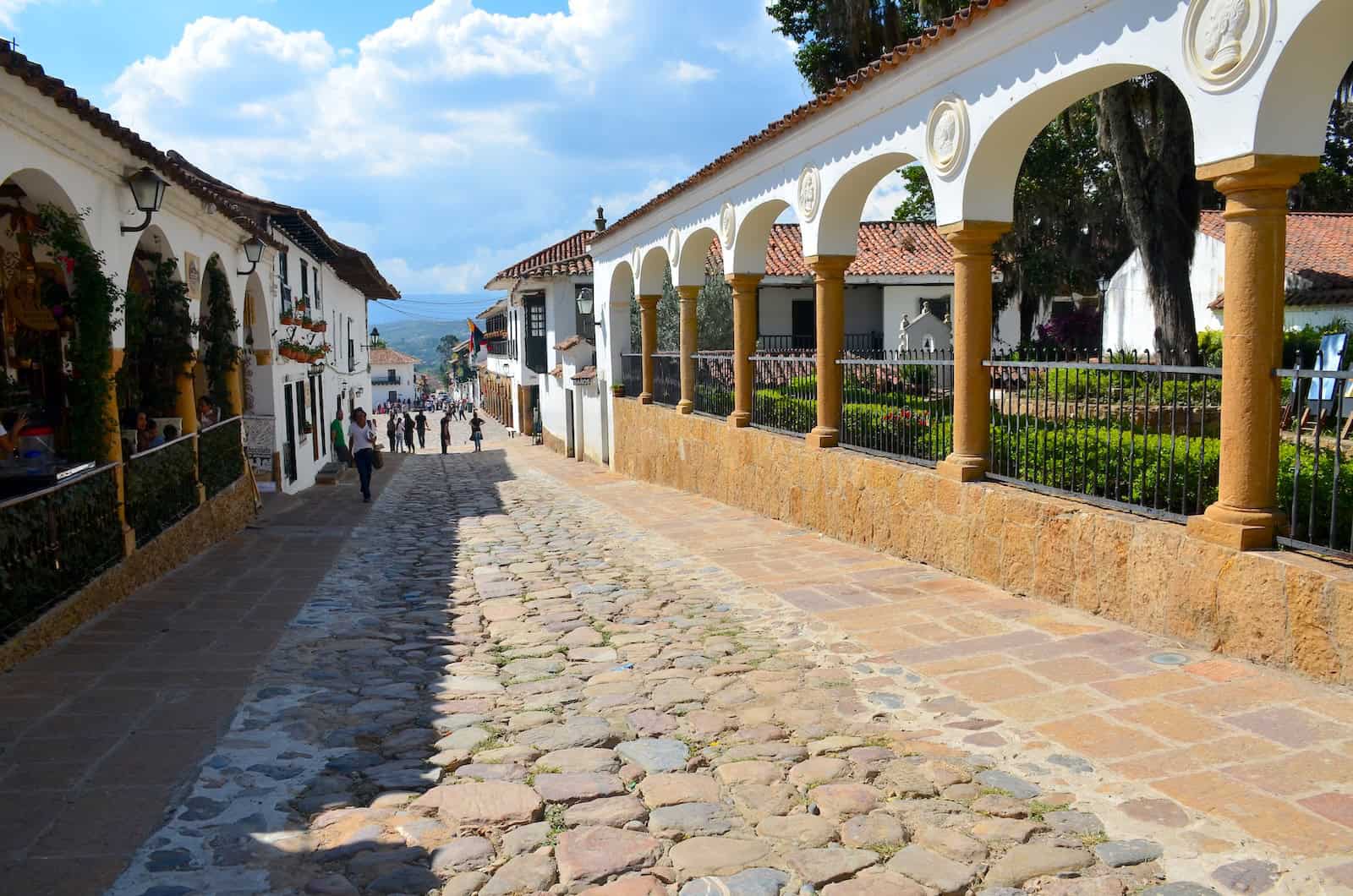 Looking towards Plaza Mayor in Villa de Leyva, Boyacá, Colombia