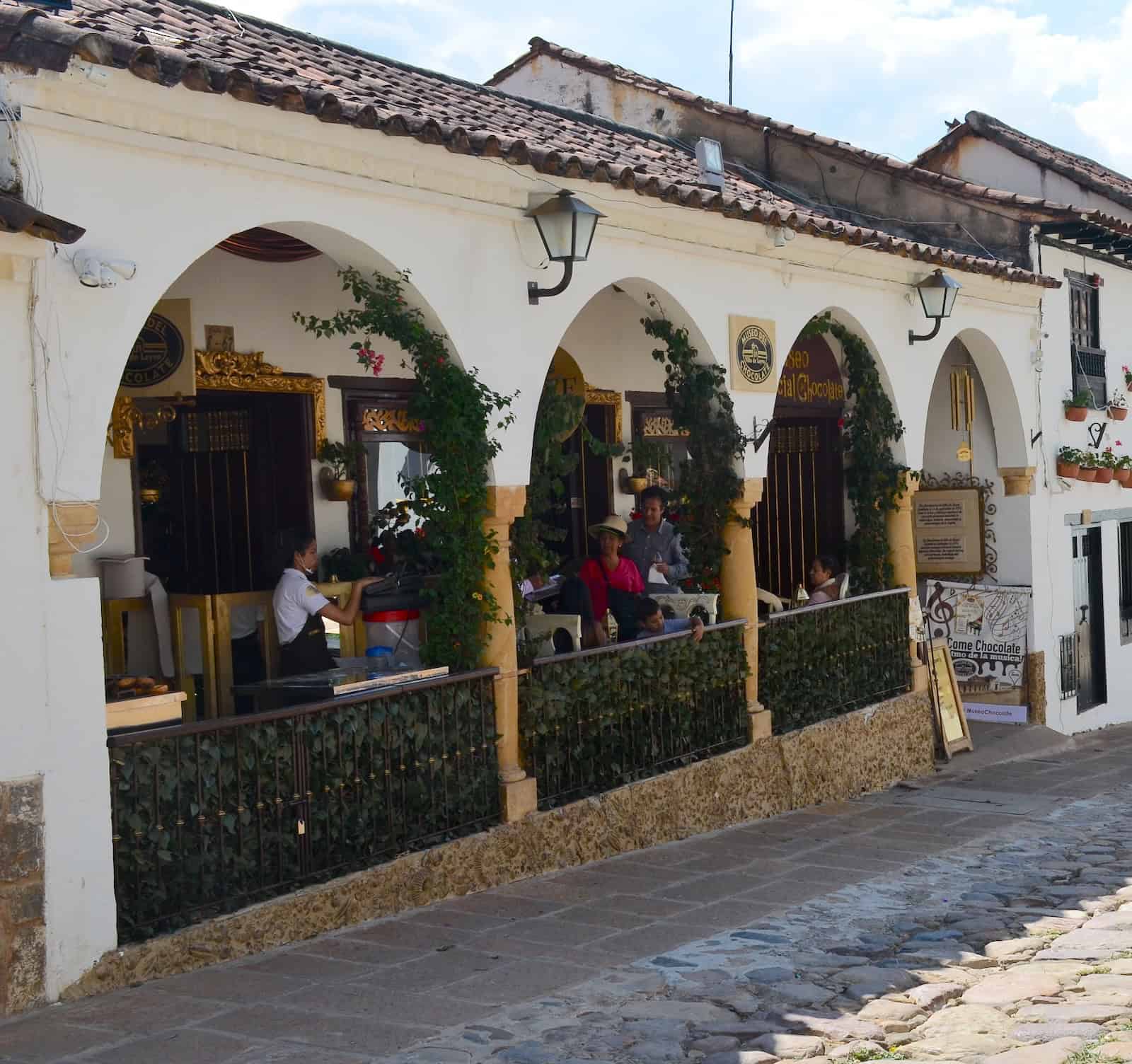 Museum and restaurant of the Museo del Chocolate in Villa de Leyva, Boyacá, Colombia