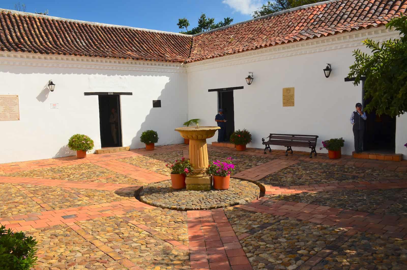 Courtyard of the Antonio Ricaurte House Museum in Villa de Leyva, Boyacá, Colombia