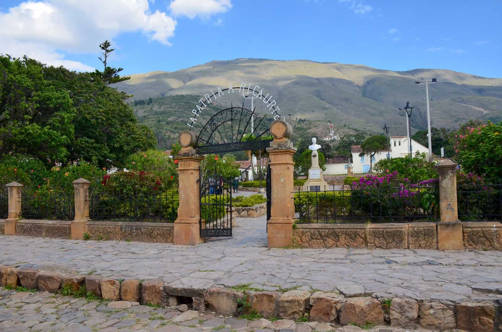 Entrance to the garden at Parque Ricaurte