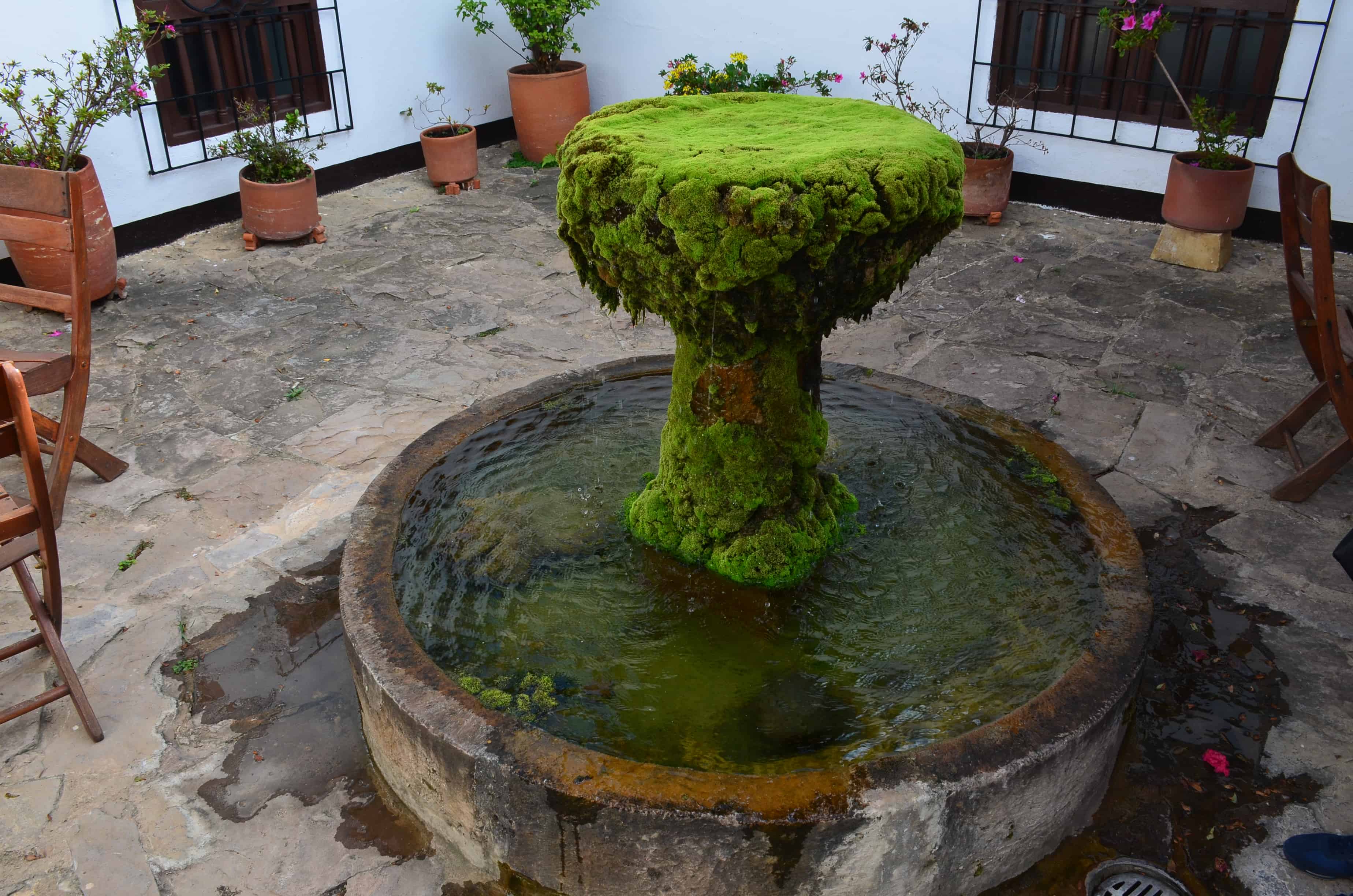 Fountain at the Carmelite Museum in Villa de Leyva, Boyacá, Colombia