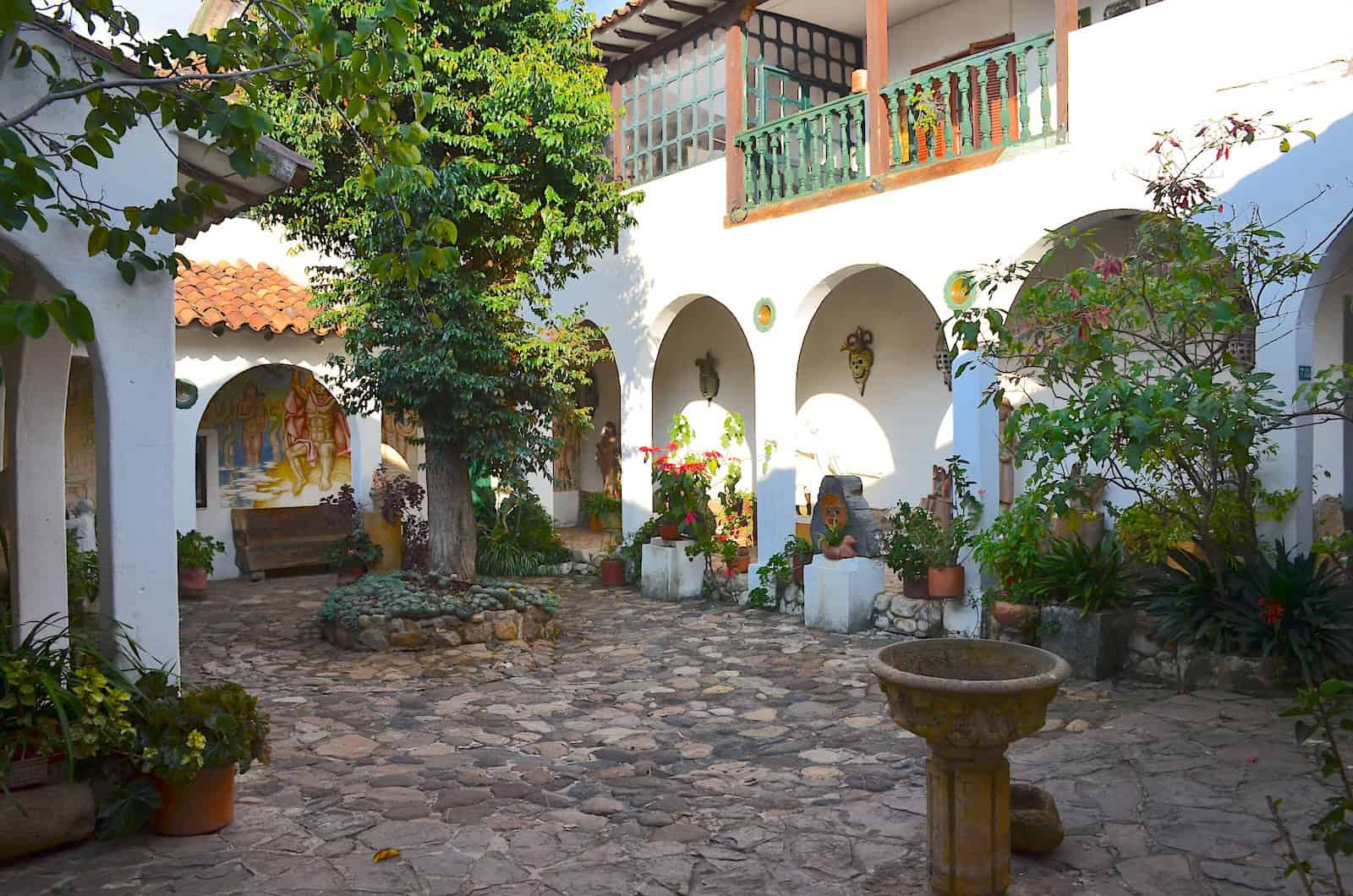 Patio at the Luis Alberto Acuña House Museum in Villa de Leyva, Boyacá, Colombia