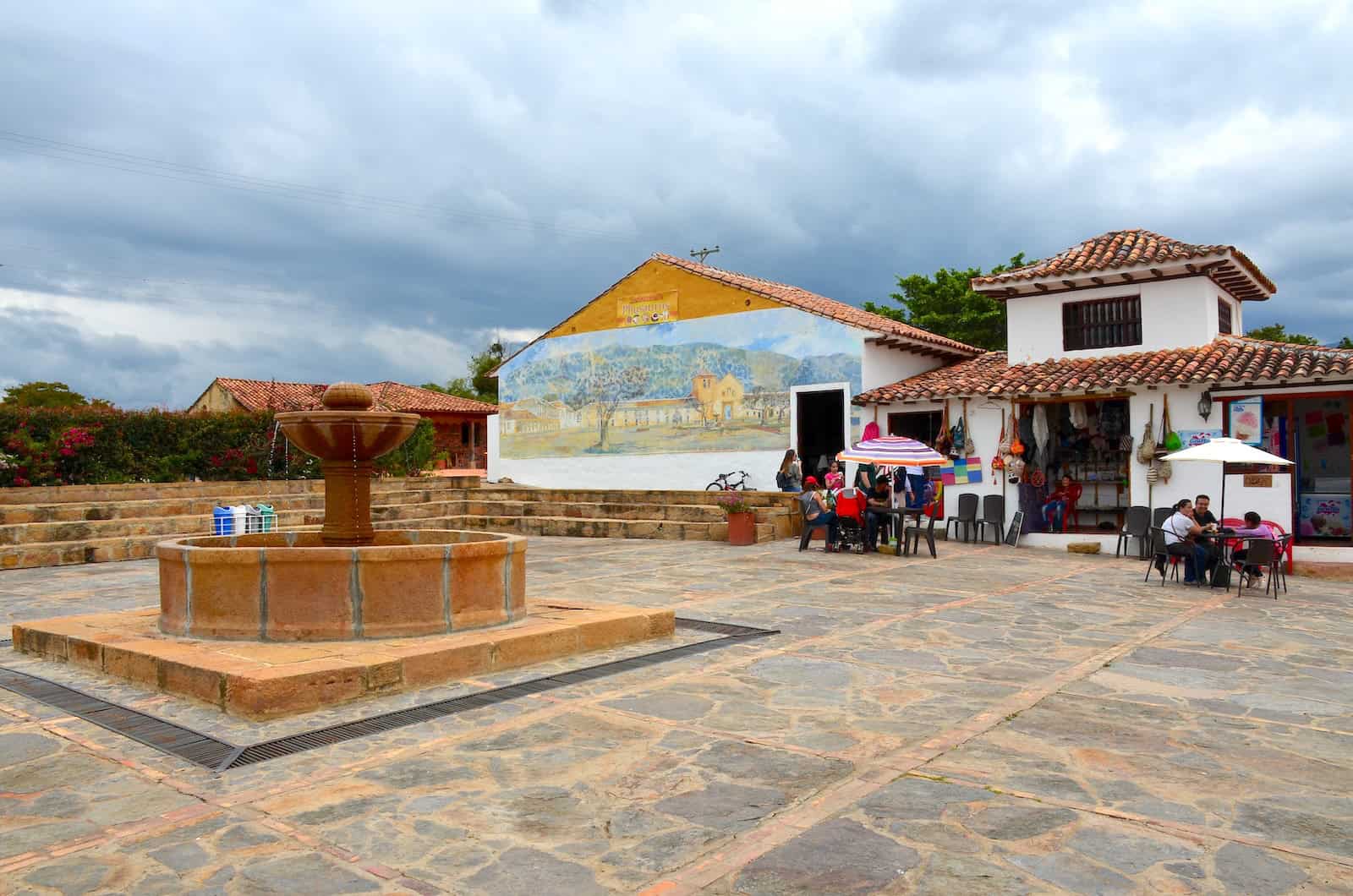 Plaza at the Fossil Museum near Villa de Leyva, Boyacá, Colombia