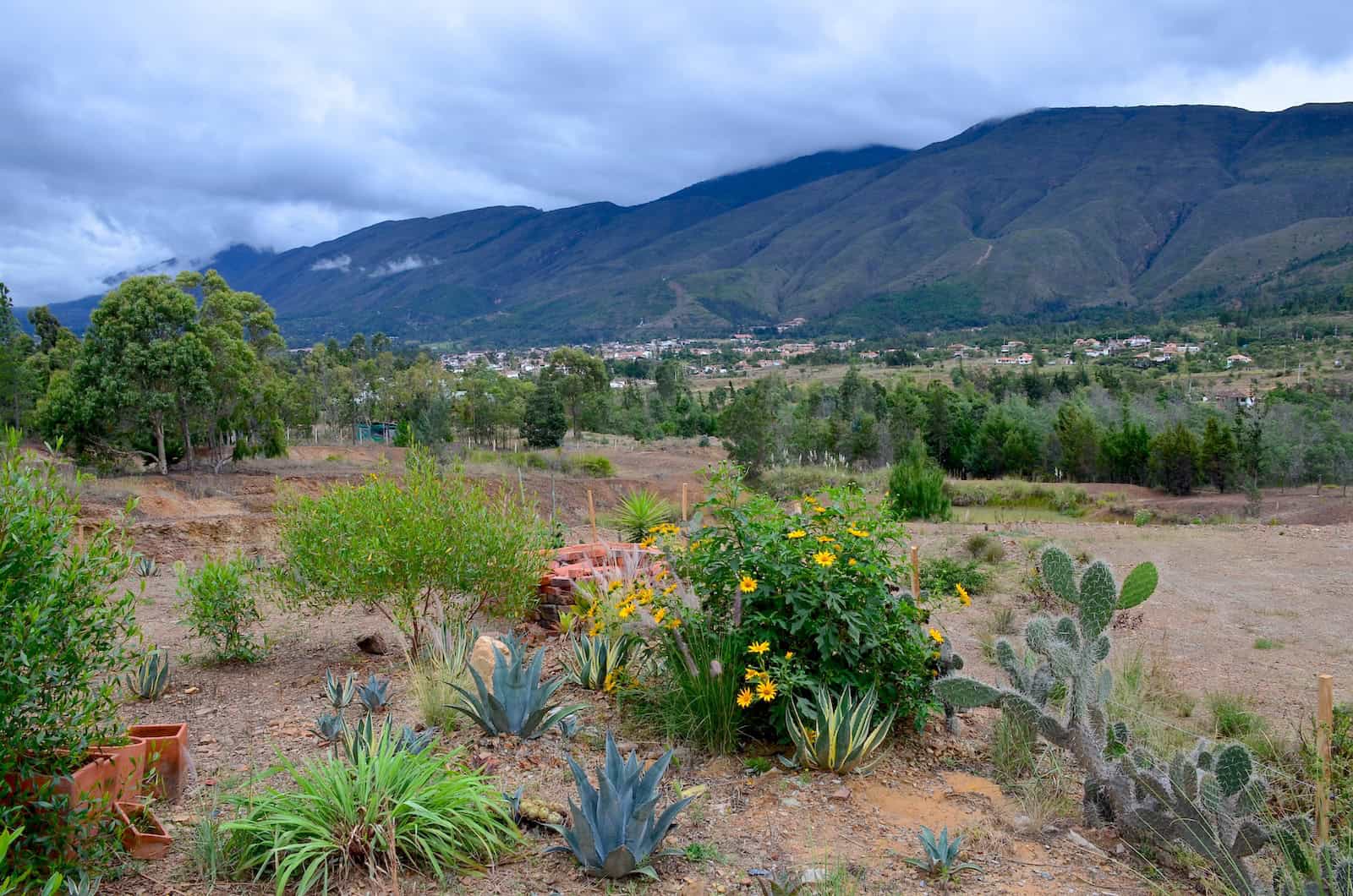 View of Villa de Leyva from Little Glass House in Villa de Leyva, Boyacá, Colombia