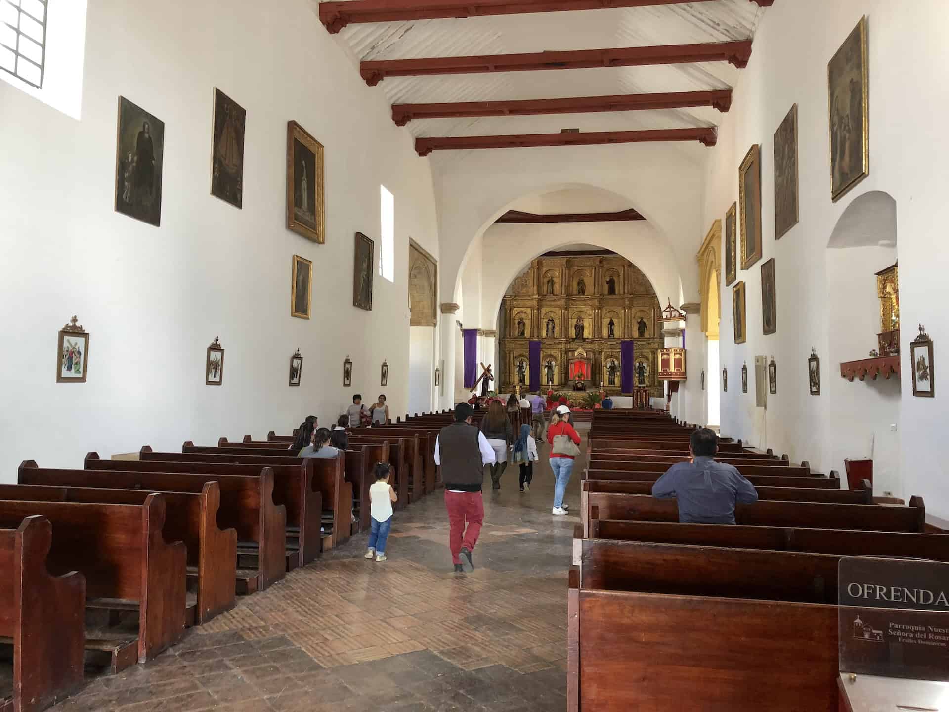 Nave of Our Lady of the Rosary in Villa de Leyva, Boyacá, Colombia