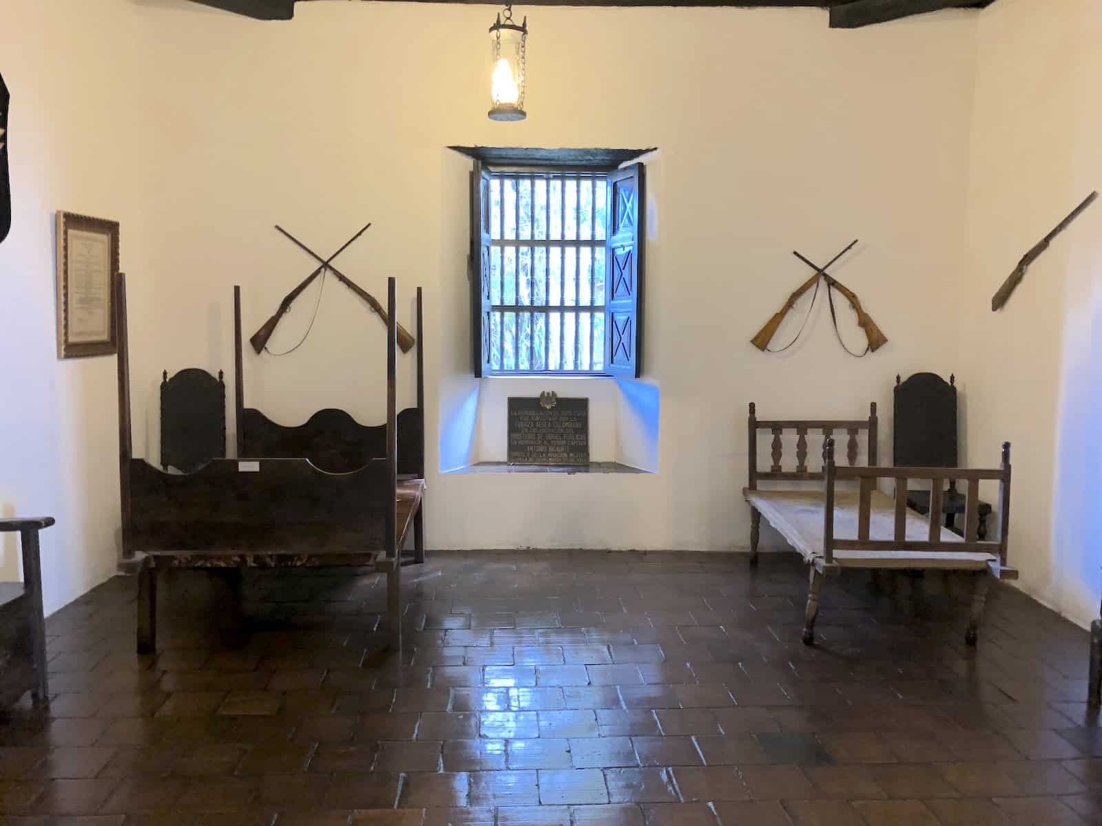 Bedroom at the Antonio Ricaurte House Museum in Villa de Leyva, Boyacá, Colombia