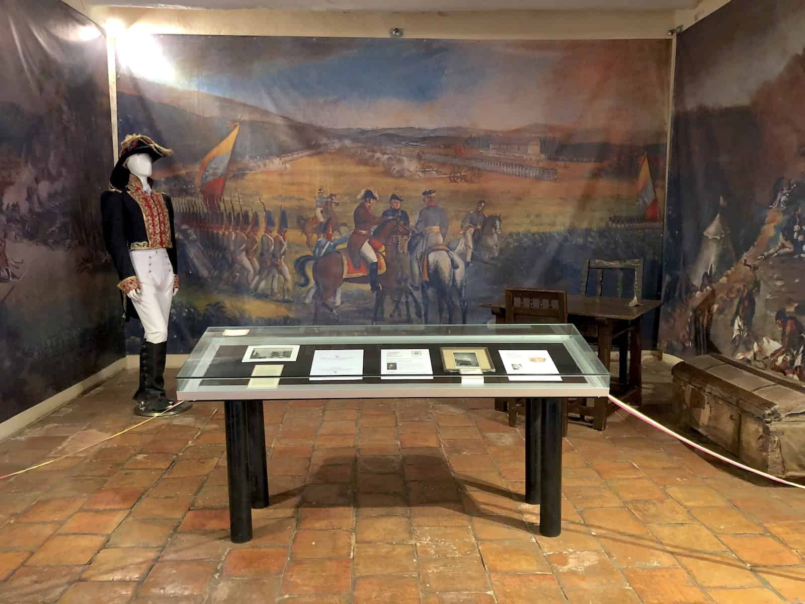 Ground floor at the Antonio Nariño House Museum in Villa de Leyva, Boyacá, Colombia