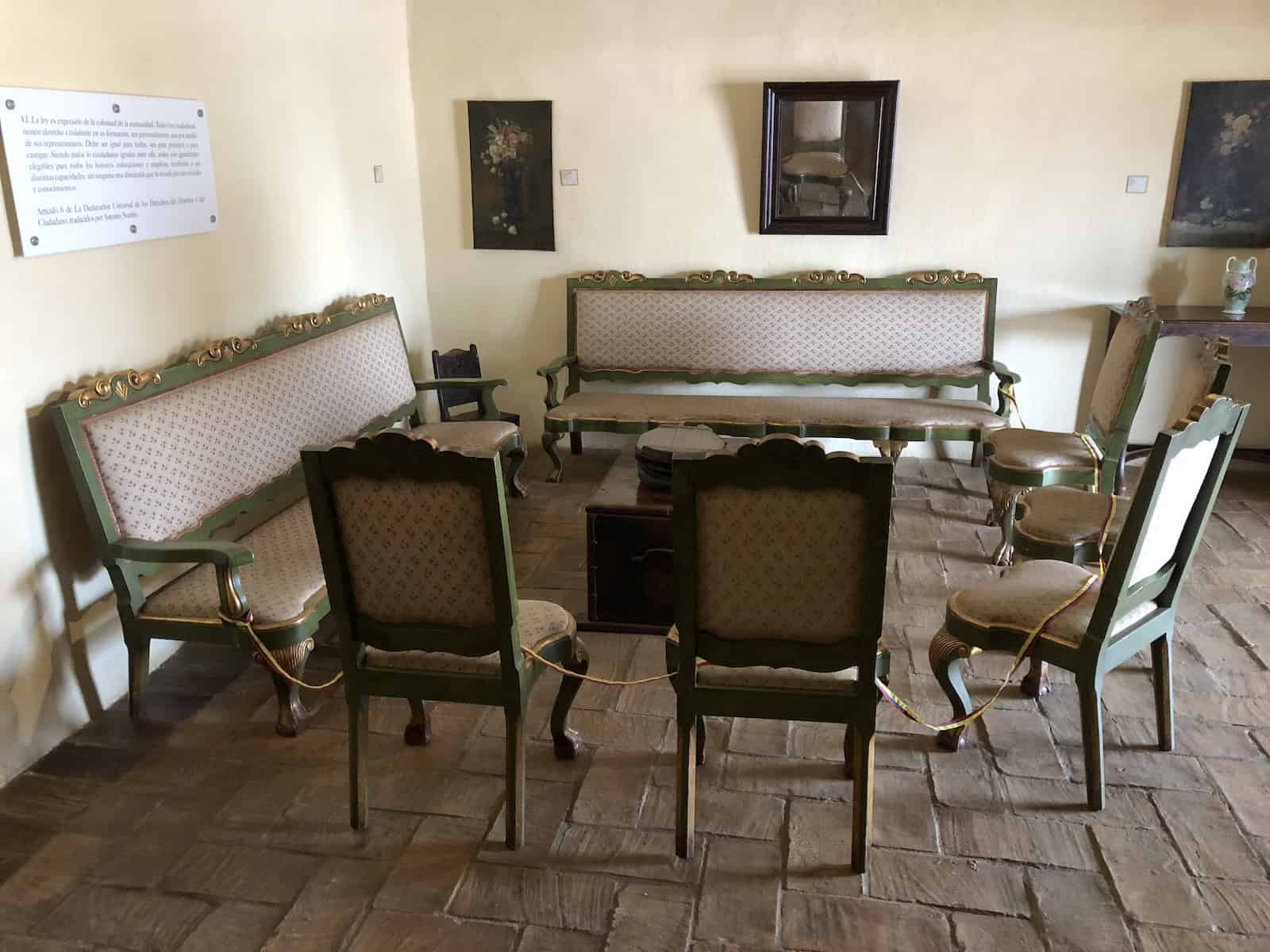 Second floor at the Antonio Nariño House Museum