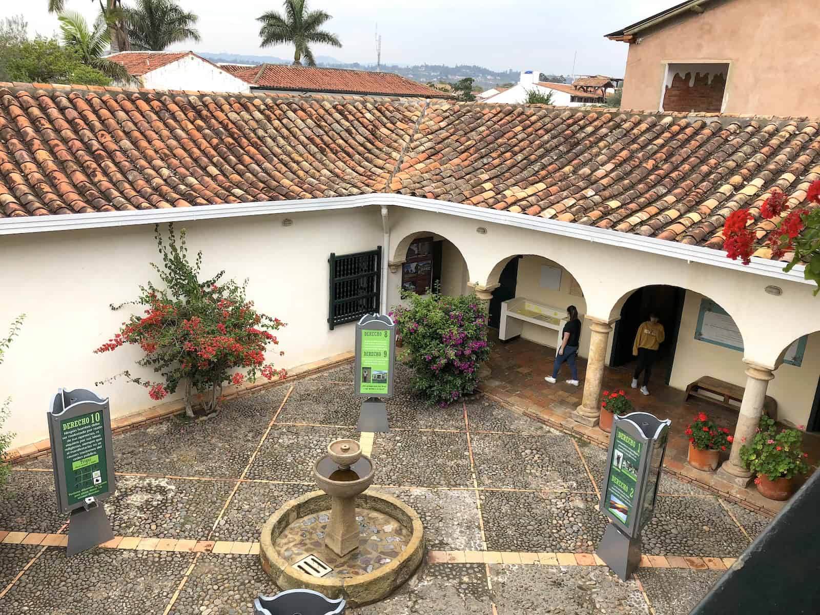 Patio at the Antonio Nariño House Museum in Villa de Leyva, Boyacá, Colombia