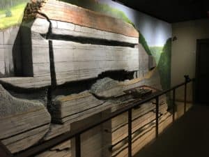 Cave formation exhibit at the museum at Mammoth Cave National Park in Kentucky