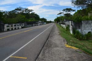 The main highway in Armero, Tolima, Colombia