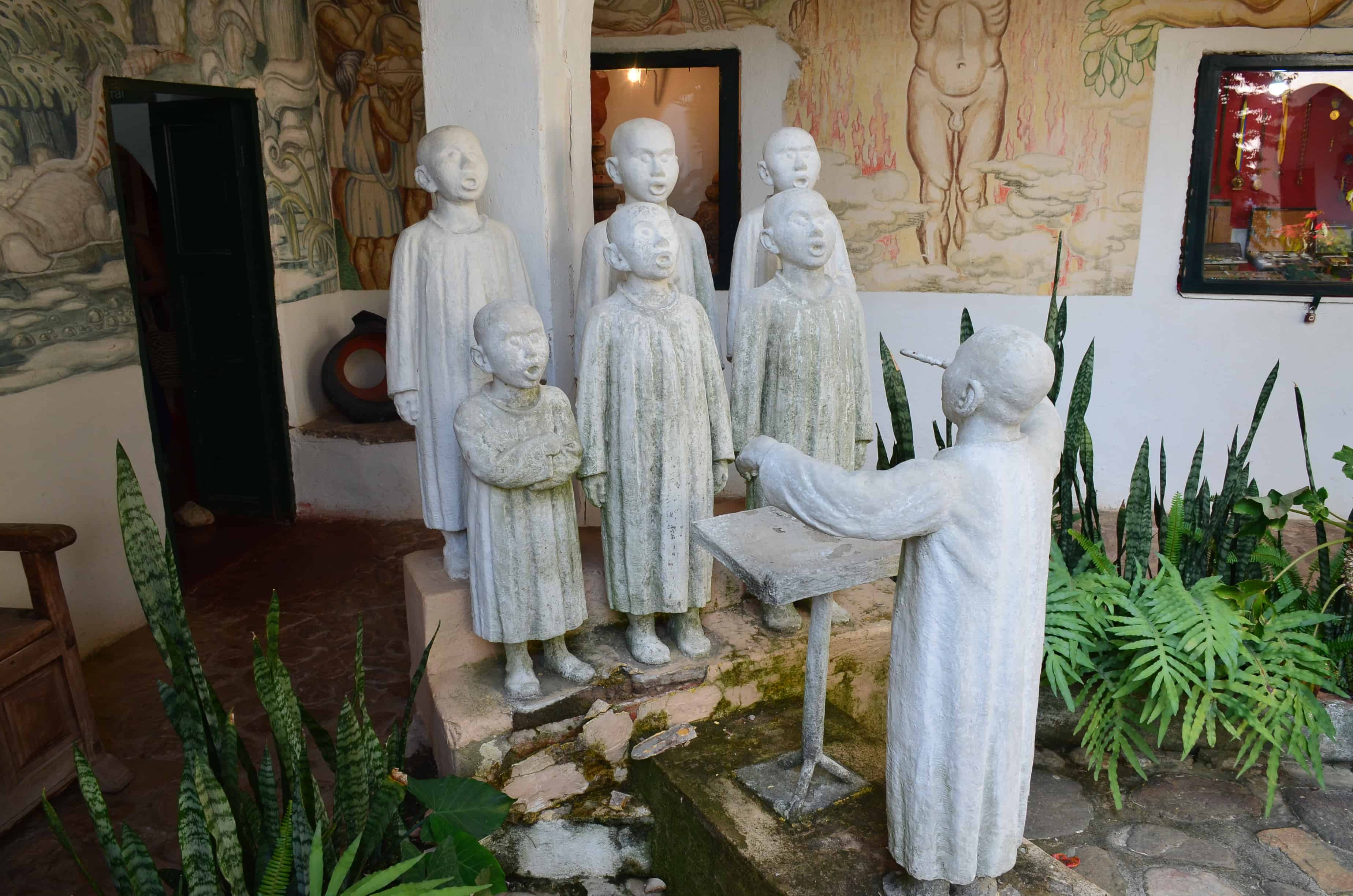 Sculpture at Casa Museo Luis Alberto Acuña in Villa de Leyva, Boyacá, Colombia