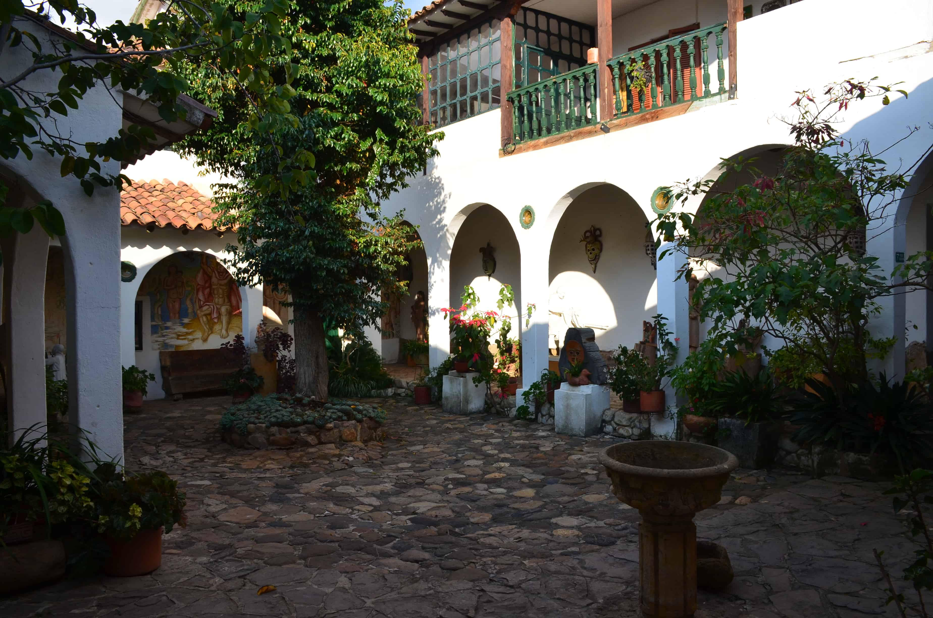 Patio at Casa Museo Luis Alberto Acuña in Villa de Leyva, Boyacá, Colombia