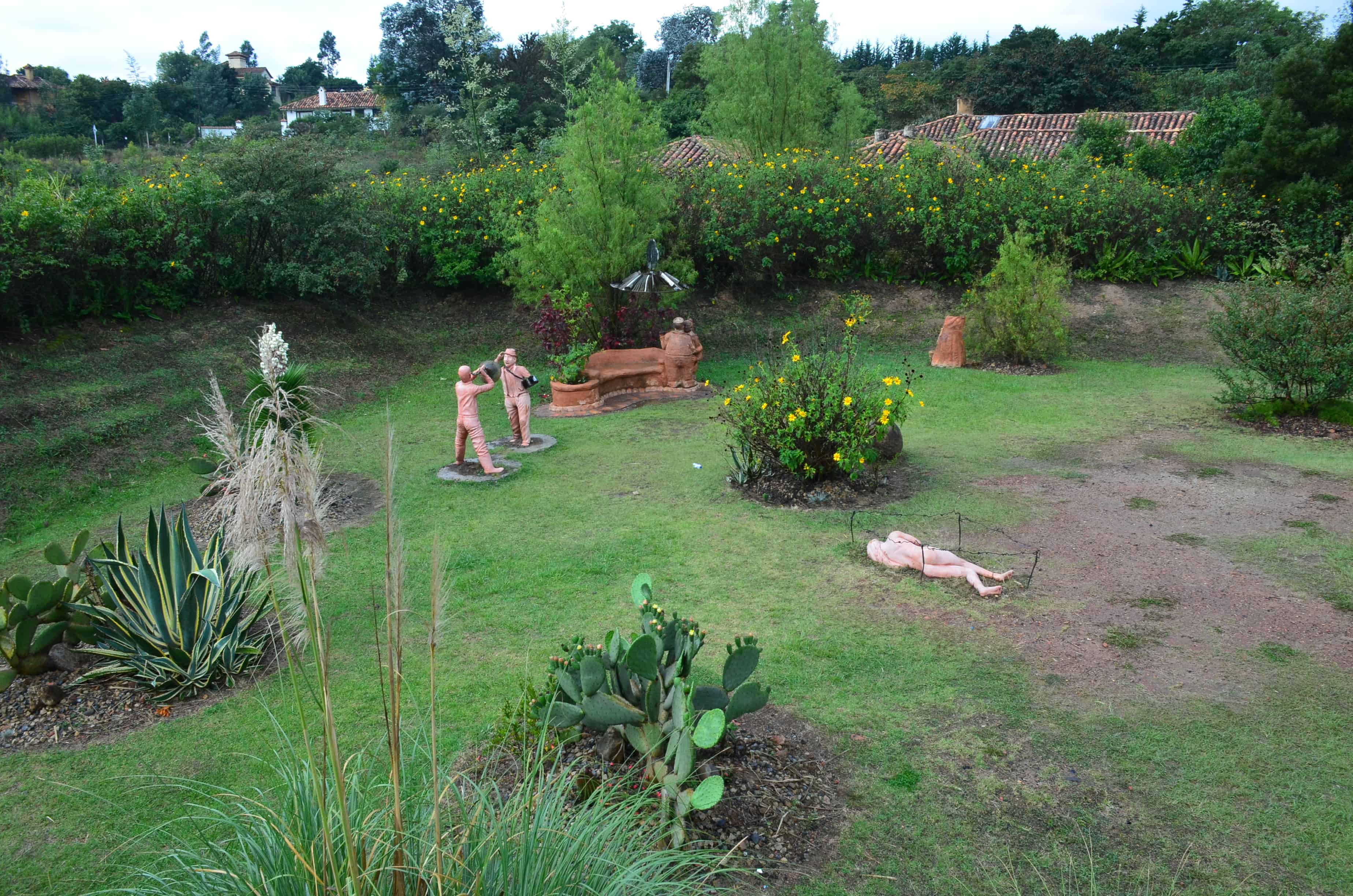 Yard at Casa Terracotta in Villa de Leyva, Boyacá, Colombia