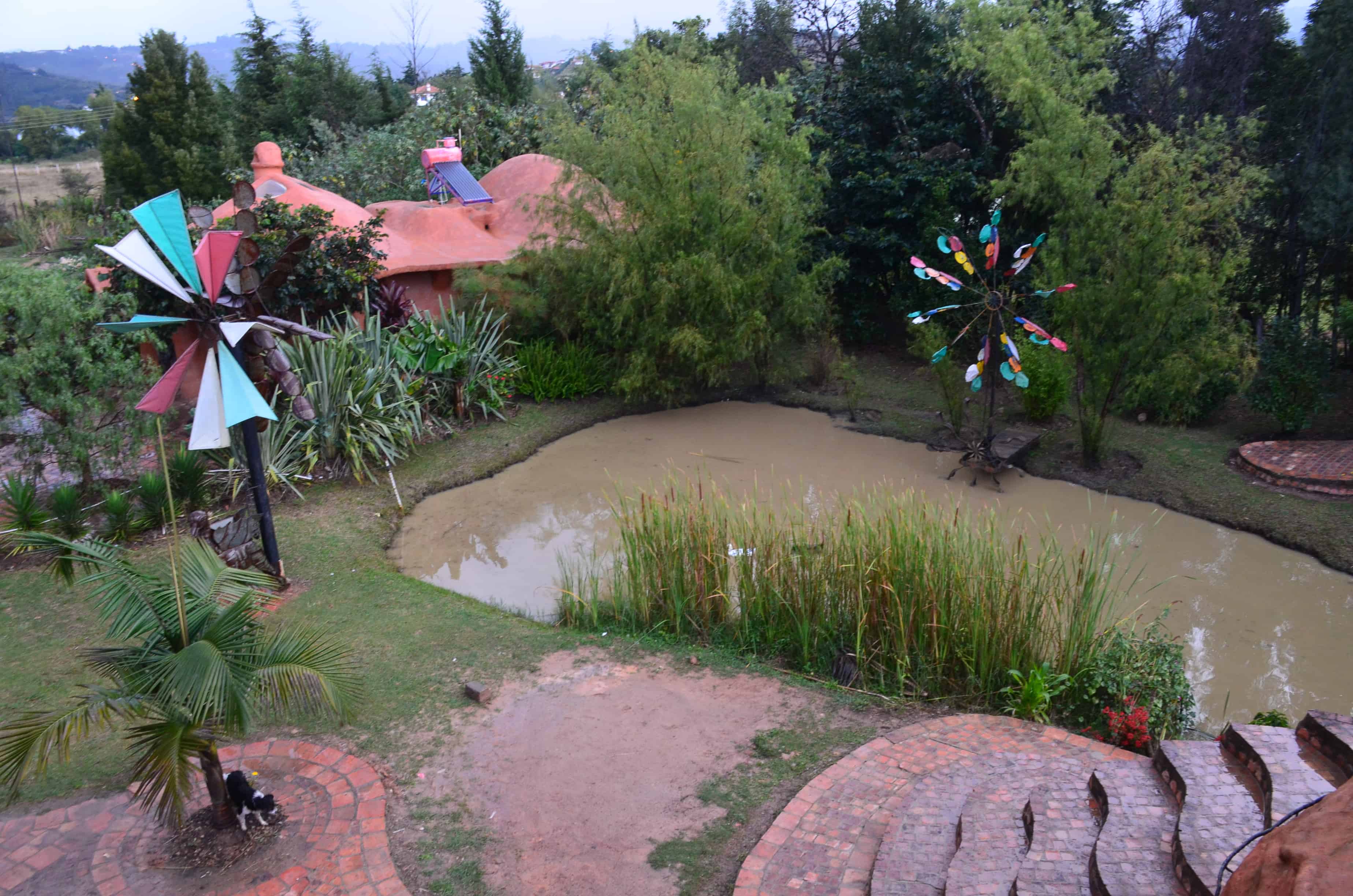 Backyard at Casa Terracotta in Villa de Leyva, Boyacá, Colombia