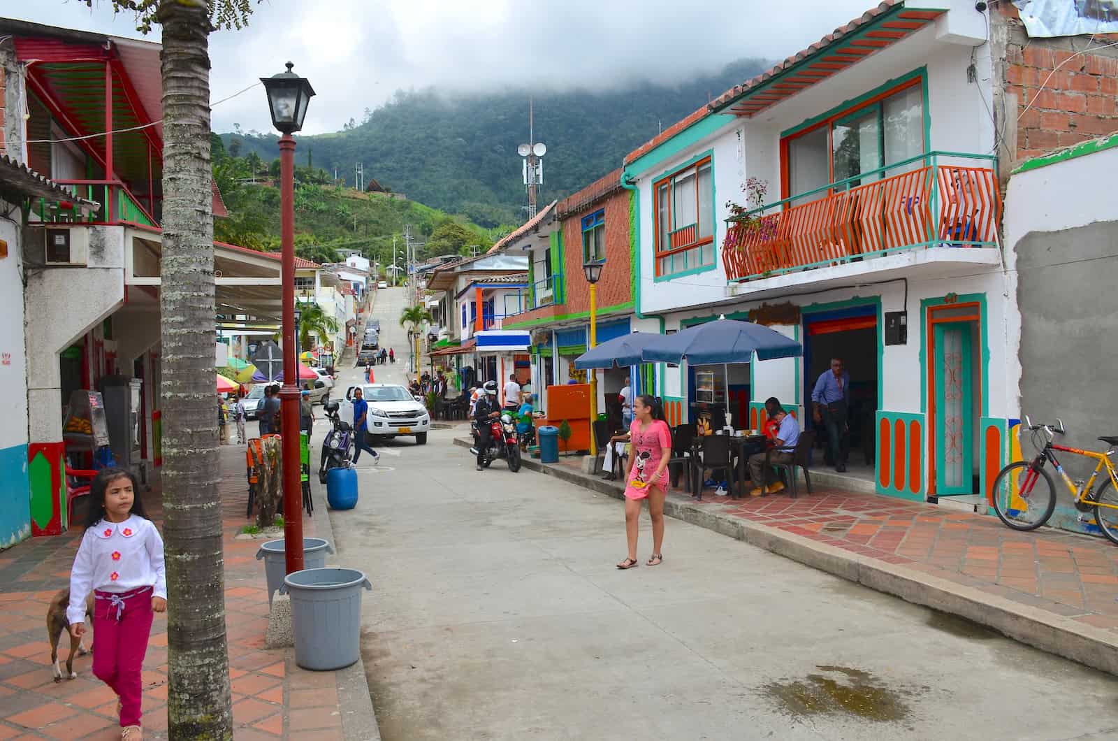 A street in Buenavista, Quindío, Colombia