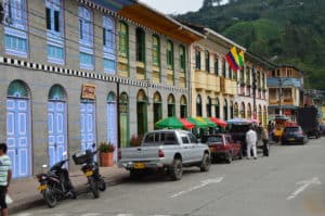 Plaza in Pijao, Quindío, Colombia