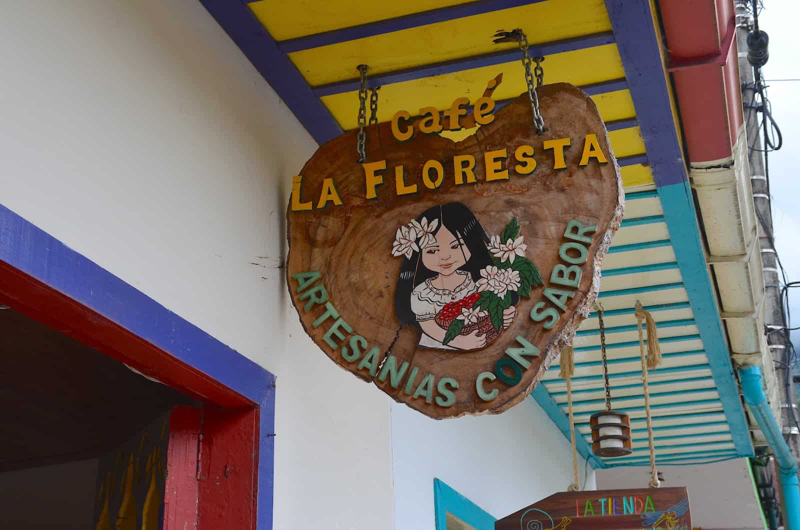 Café La Floresta in Pijao, Quindío, Colombia