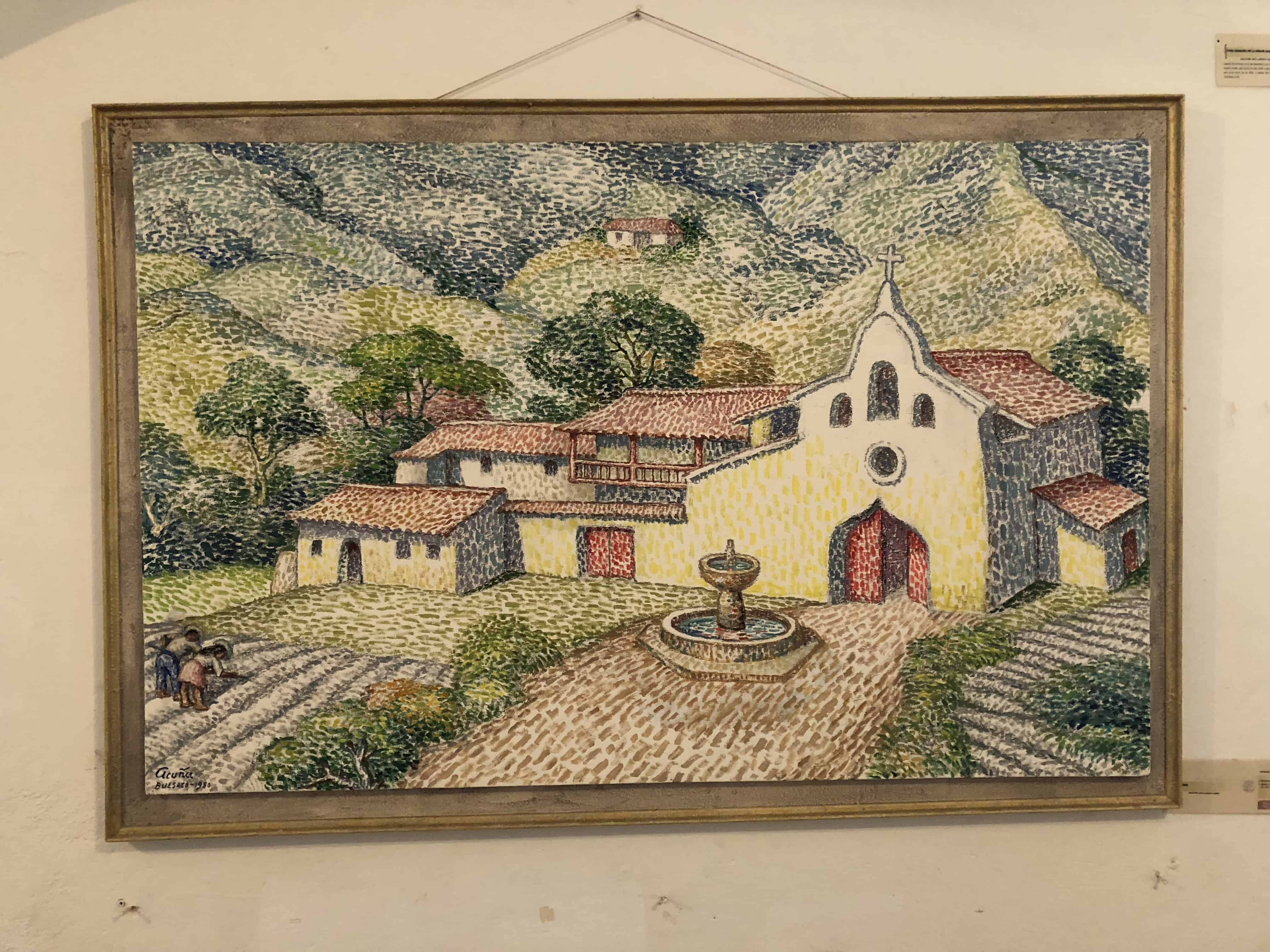 A painting in the main gallery at Casa Museo Luis Alberto Acuña in Villa de Leyva, Boyacá, Colombia