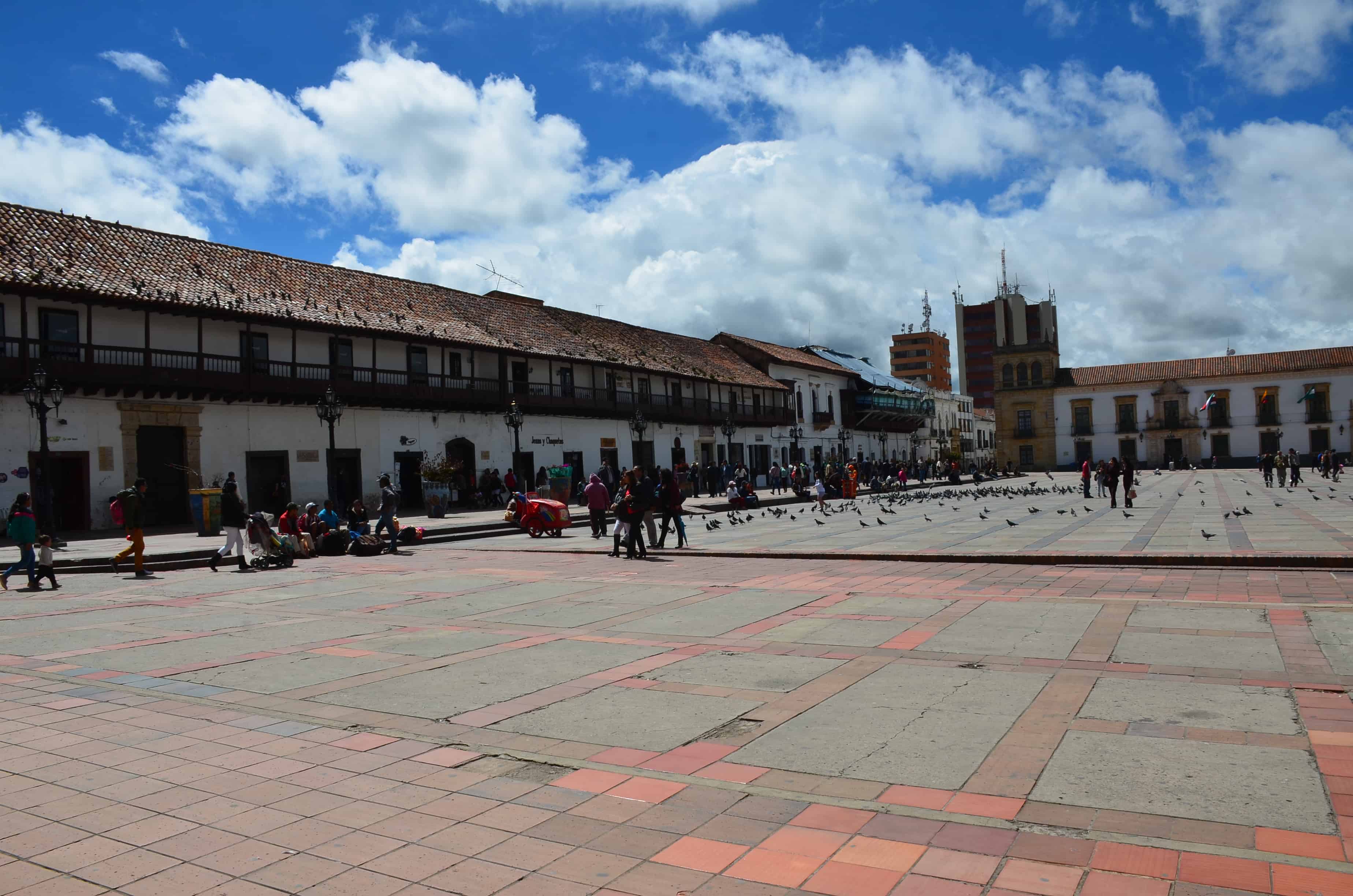 Plaza de Bolívar in Tunja, Boyacá, Colombia
