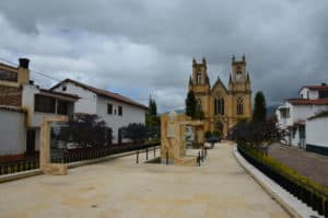 Path connecting the plazas in Firavitoba, Boyacá, Colombia