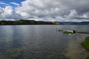 View from Arco Iris del Lago at Lago de Tota, Boyacá, Colombia