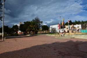 Plaza in Tota, Boyacá, Colombia