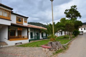 Colonial buildings in Iza, Boyacá, Colombia