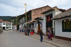 Colonial buildings in Iza, Boyacá, Colombia