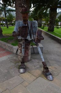 Iron sculpture in Nobsa, Boyacá, Colombia
