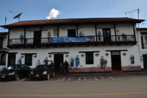 Town Hall in Tibasosa, Boyacá, Colombia