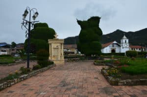 Plaza in Tópaga, Boyacá, Colombia