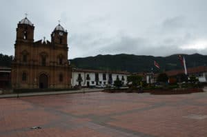 Plaza in Mongua, Boyacá, Colombia