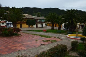 Plaza in Morcá, Boyacá, Colombia