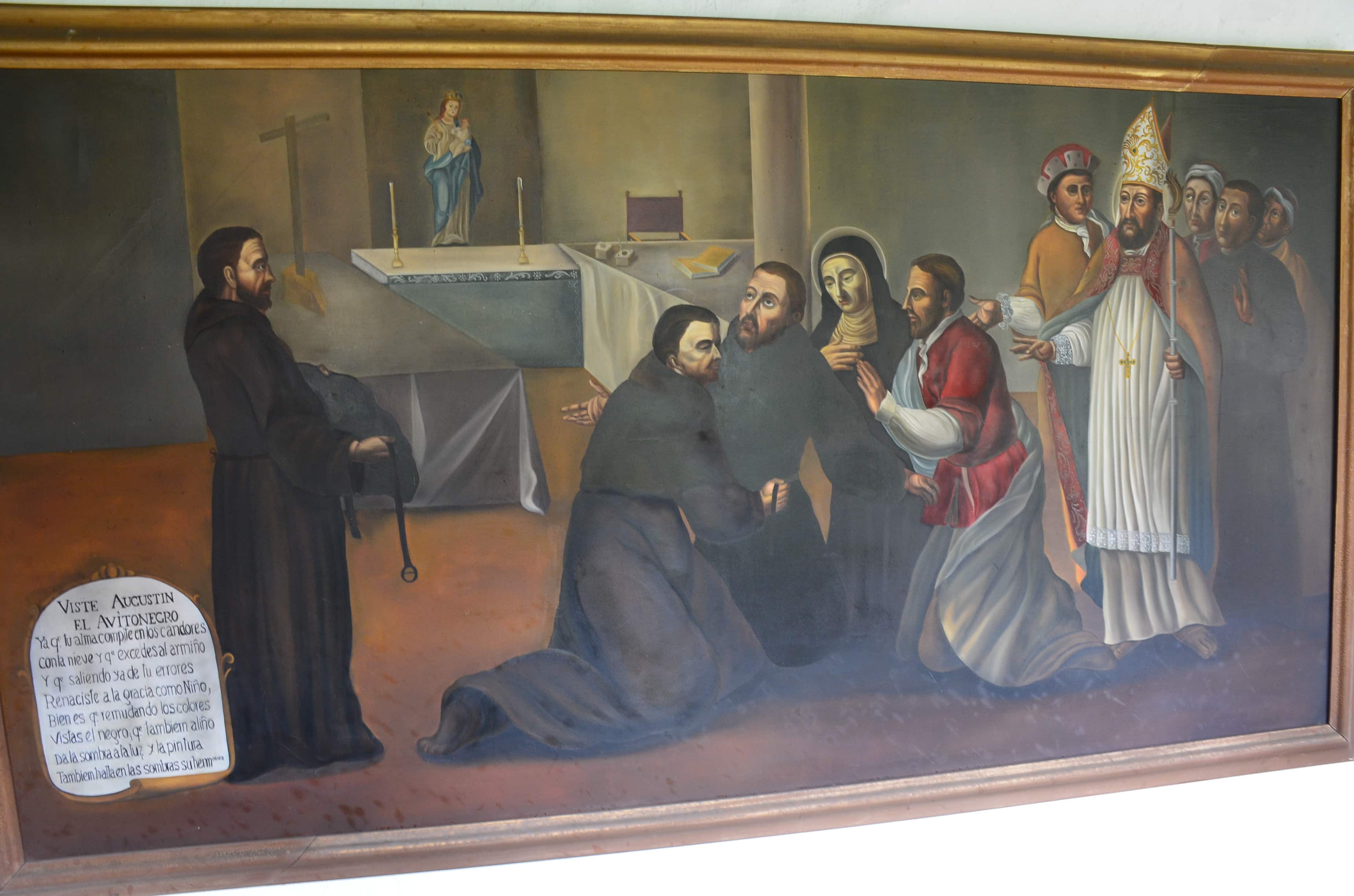 Painting at La Candelaria Monastery, Boyacá, Colombia