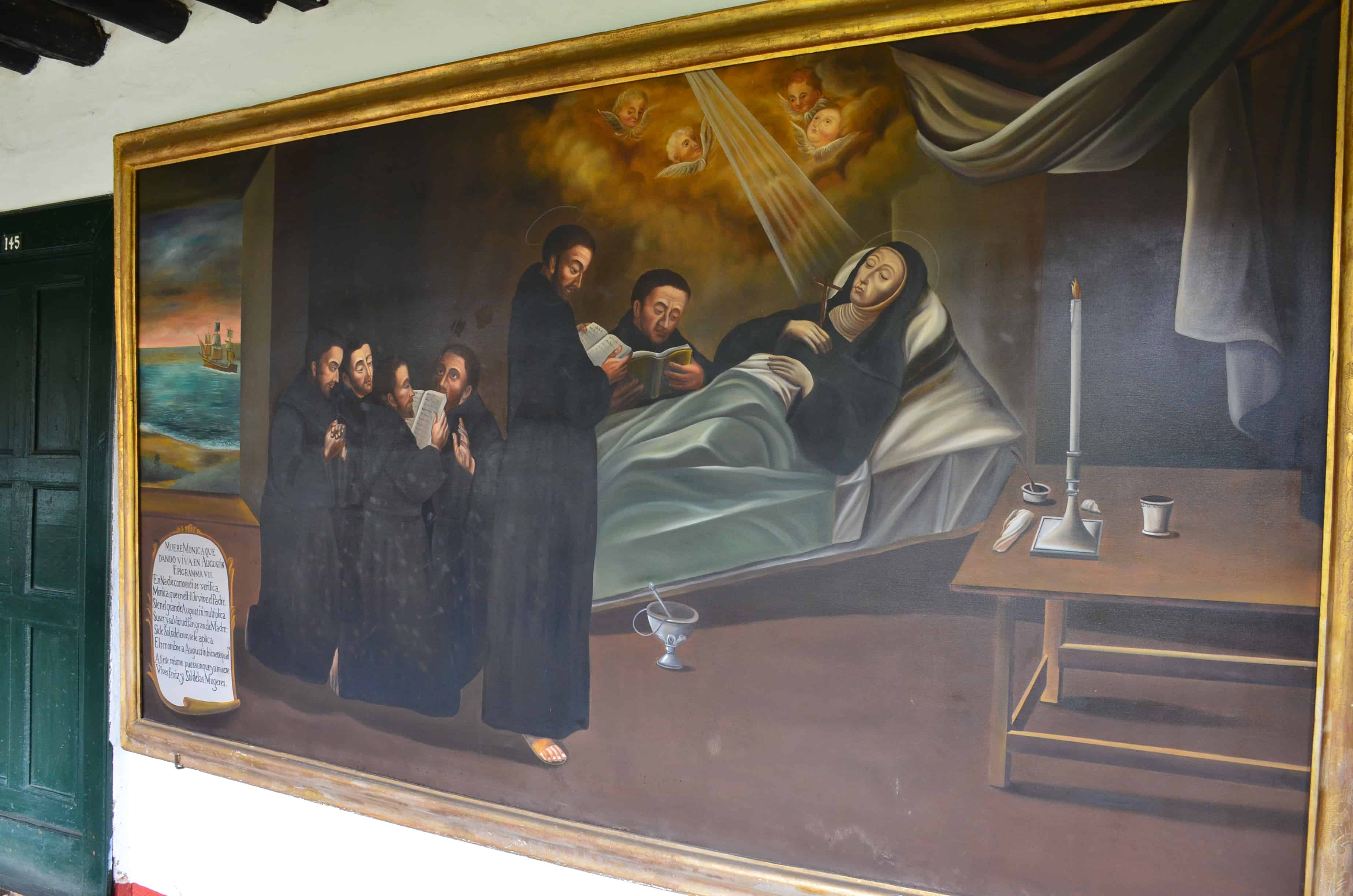 Painting at La Candelaria Monastery, Boyacá, Colombia