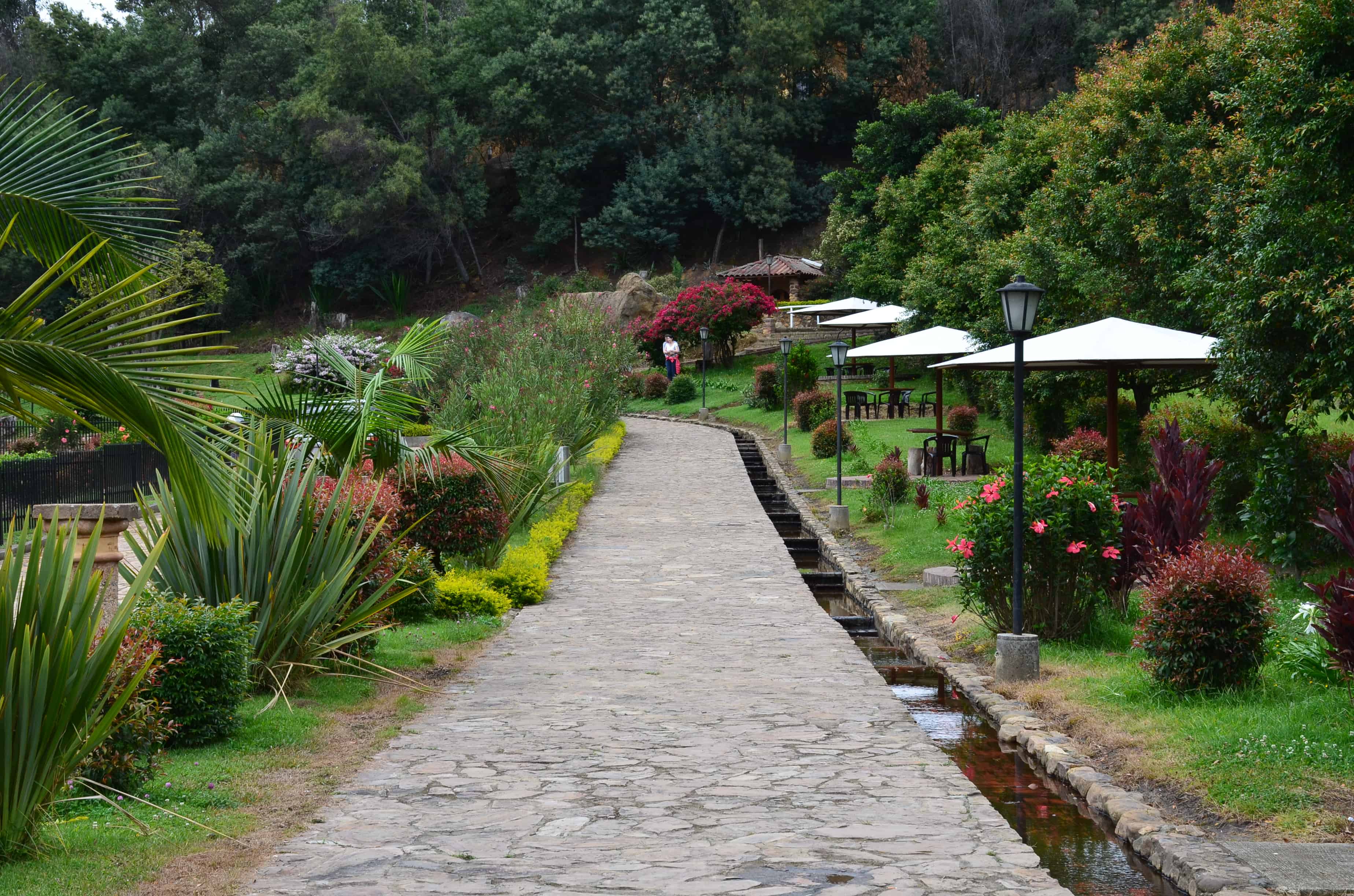 Path to the cave at La Candelaria Monastery, Boyacá, Colombia