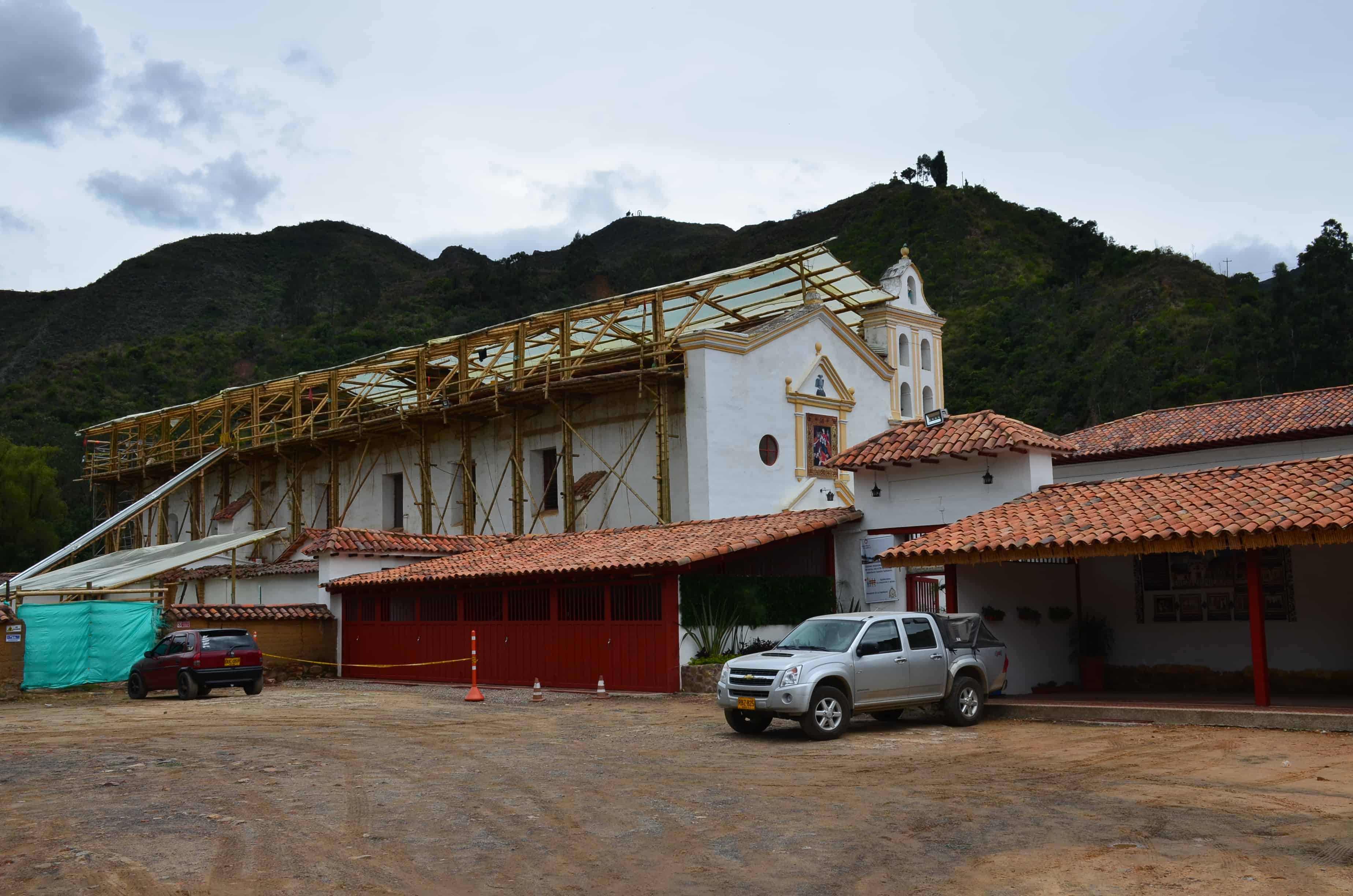 Church in March 2018 at La Candelaria Monastery, Boyacá, Colombia
