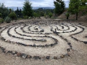 Labyrinth at FIBAS Jardín de Desierto near Villa de Leyva, Boyacá, Colombia