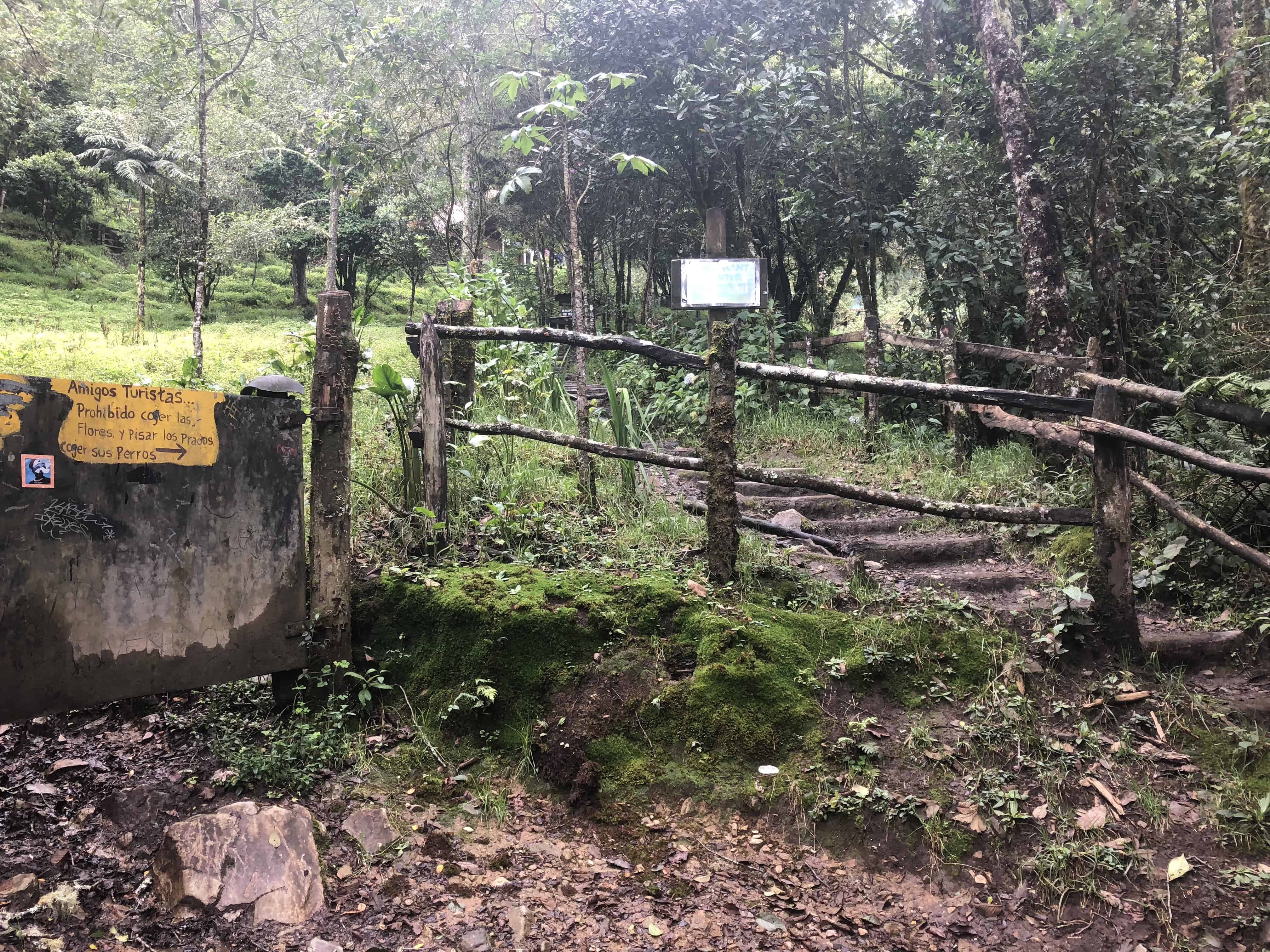 The entrance to Acaime at Cocora Valley in Quindío, Colombia
