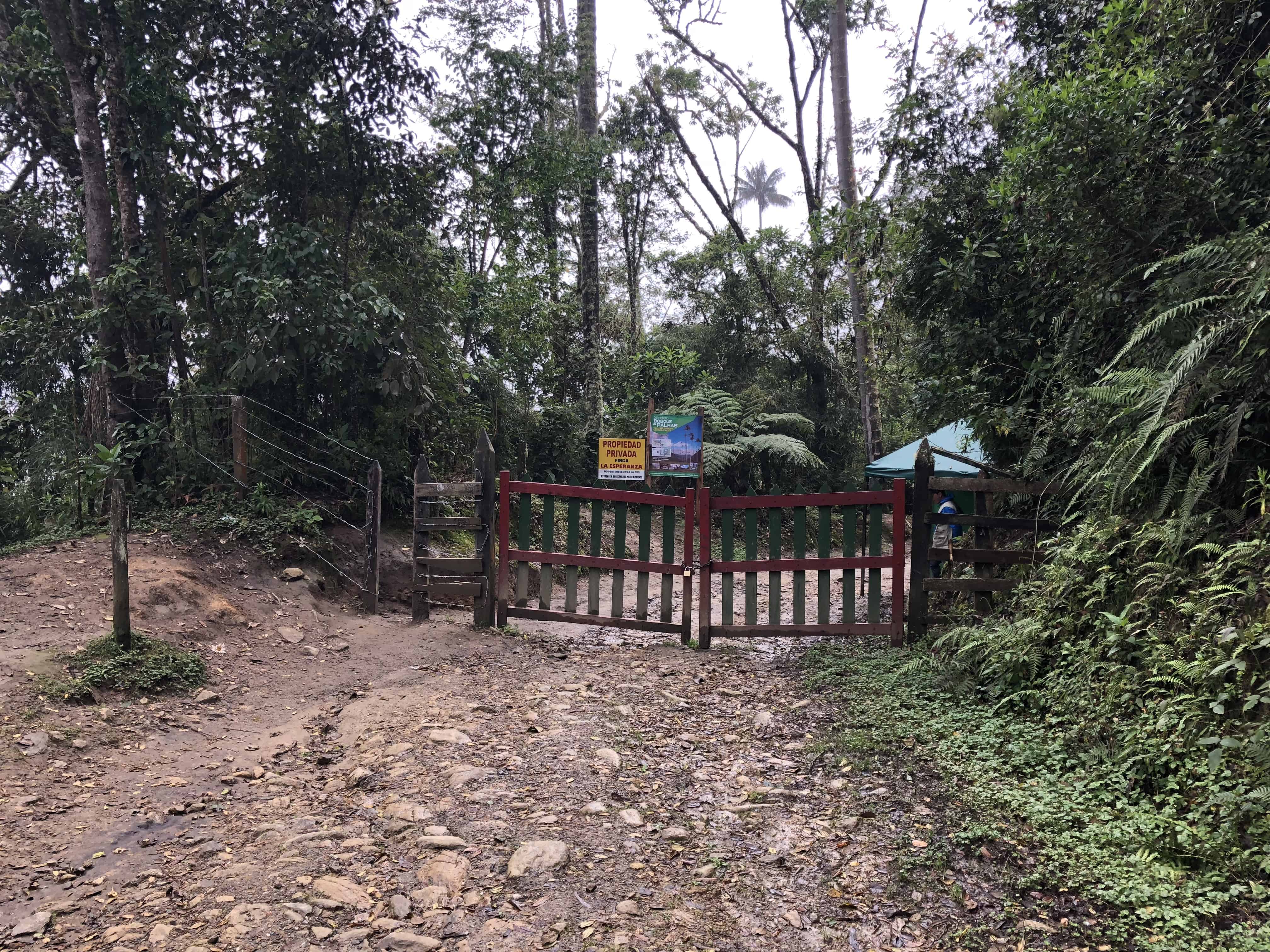 Checkpoint at Cocora Valley in Quindío, Colombia