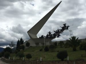 Monumento a los Lanceros at Pantano de Vargas in Boyacá, Colombia