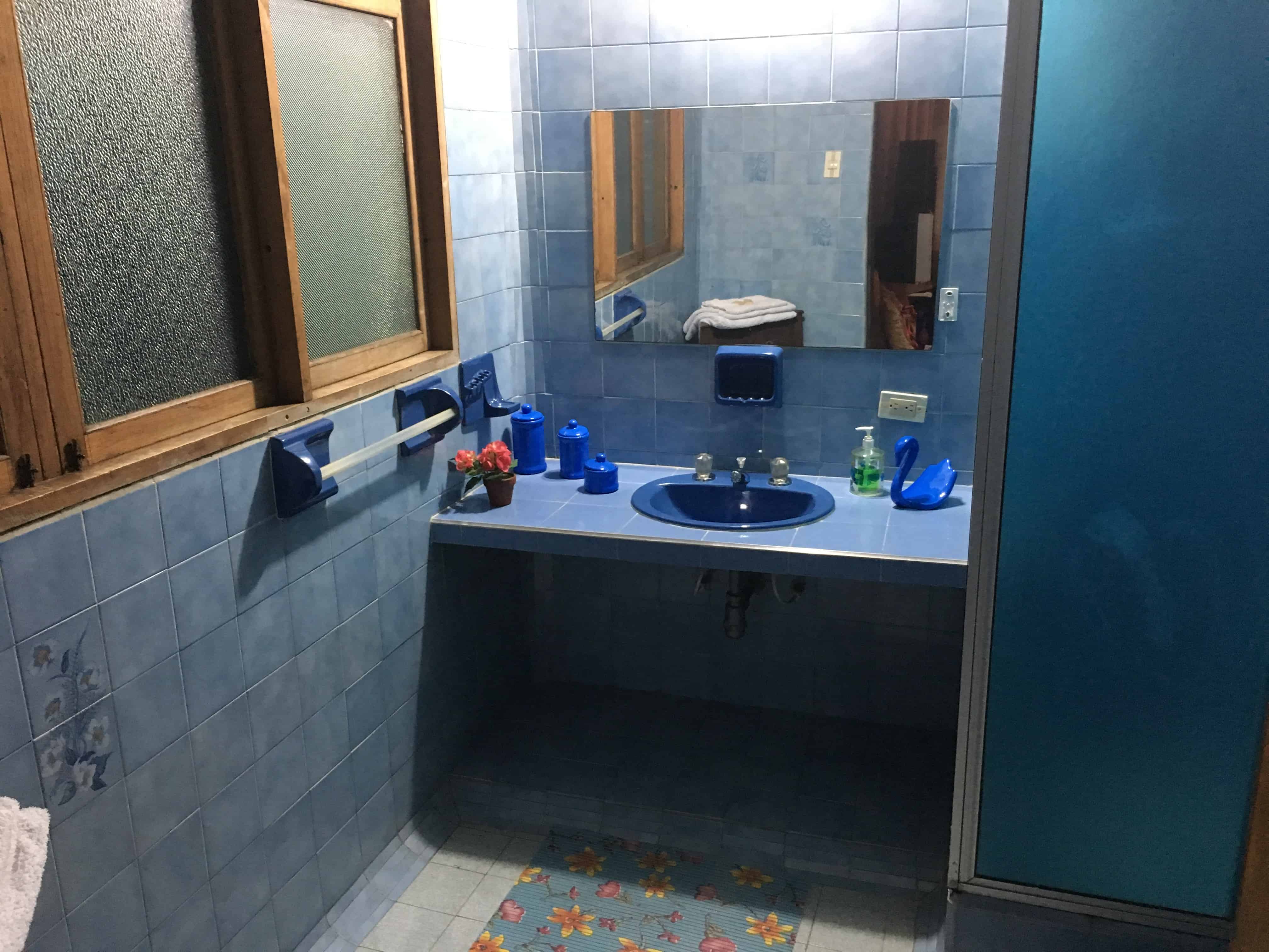 Our bathroom at Finca San Pedro in Sogamoso, Boyacá, Colombia