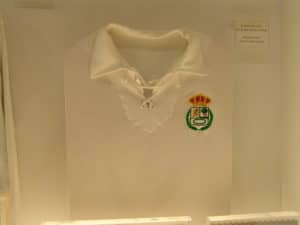 Shirt from 1920 at Estadio Santiago Bernabéu in Madrid, Spain