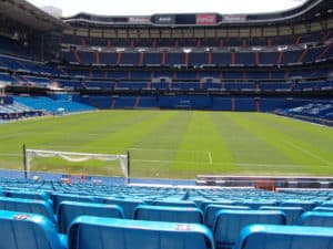 Estadio Santiago Bernabéu in Madrid, Spain
