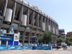 Estadio Santiago Bernabéu in Madrid, Spain