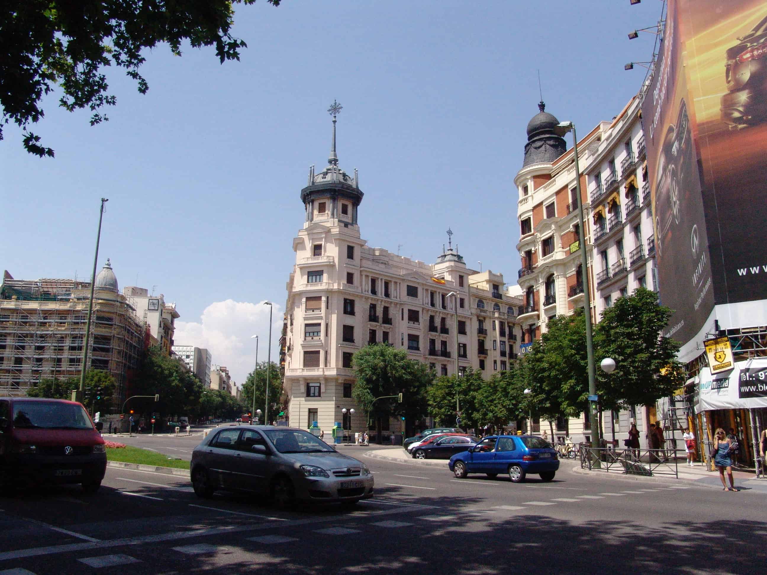 Plaza de Alonso Martínez in Madrid, Spain