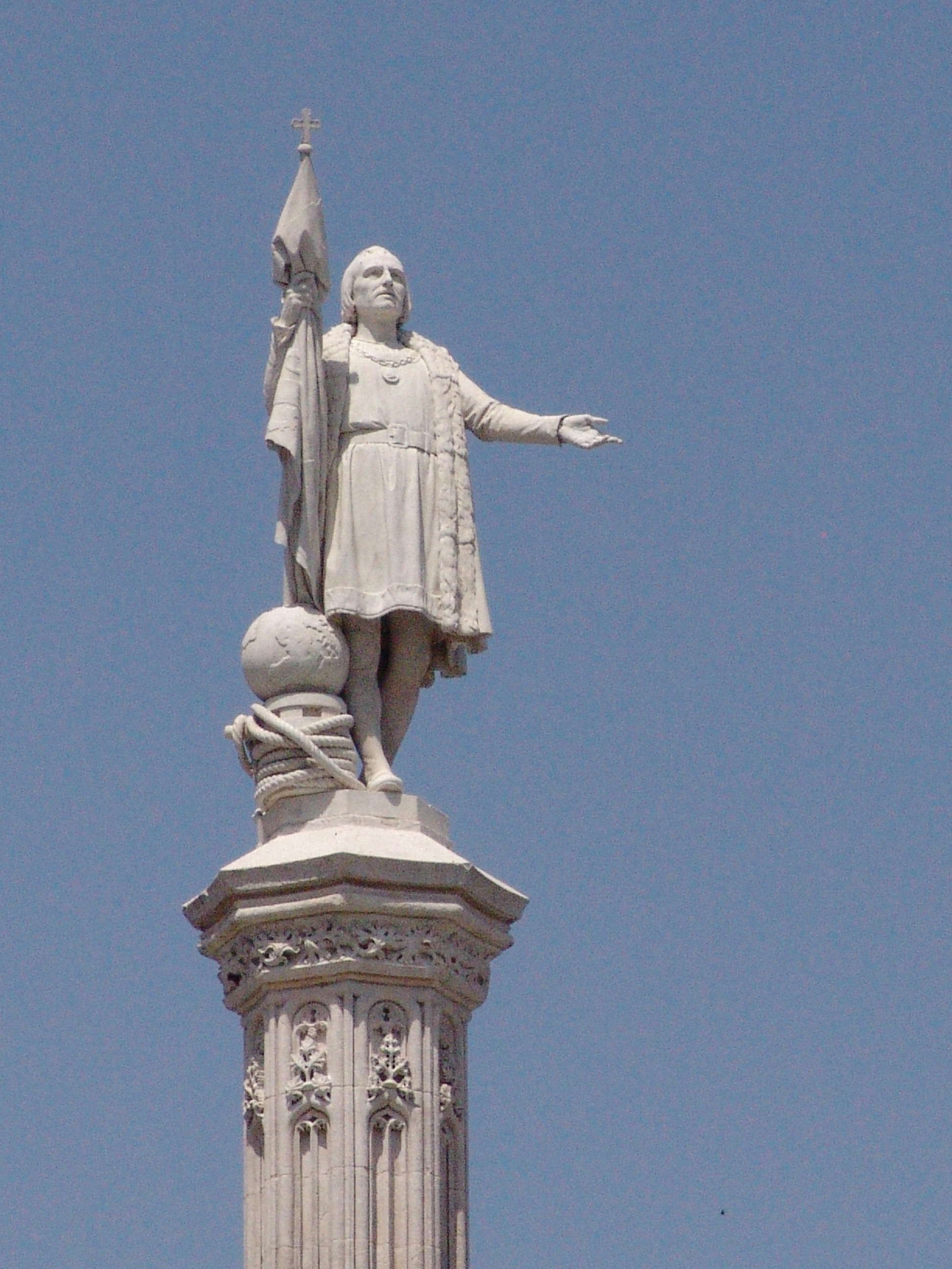 Christopher Columbus monument in Madrid, Spain