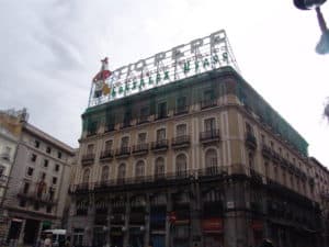 The Tío Pepe sign in July 2010 at Puerta del Sol in Madrid, Spain
