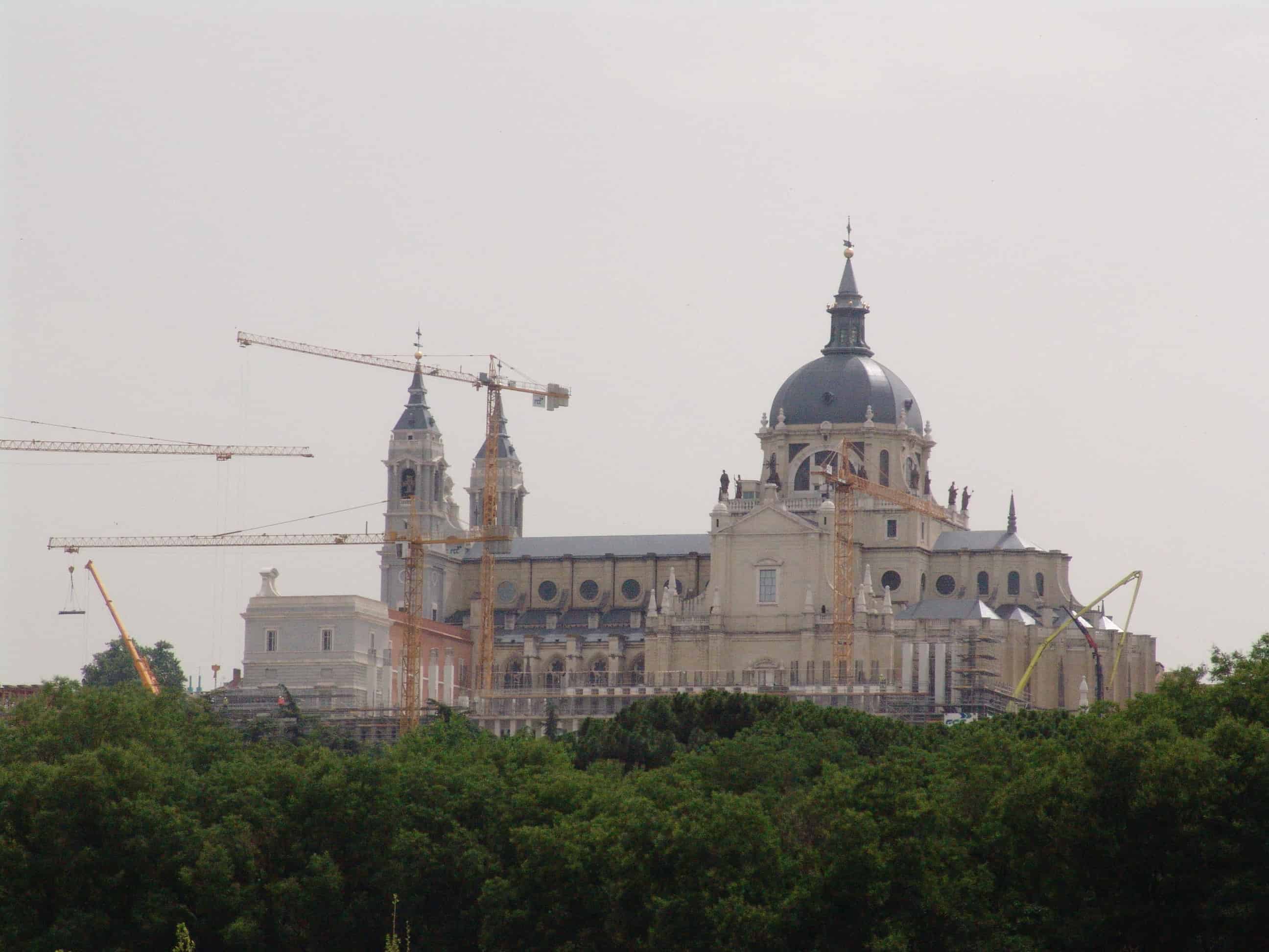 Almudena Cathedral in 2010 in Madrid, Spain